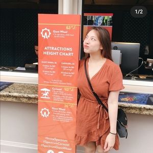 Stylenanda Ruffle Wrap Mini Dress